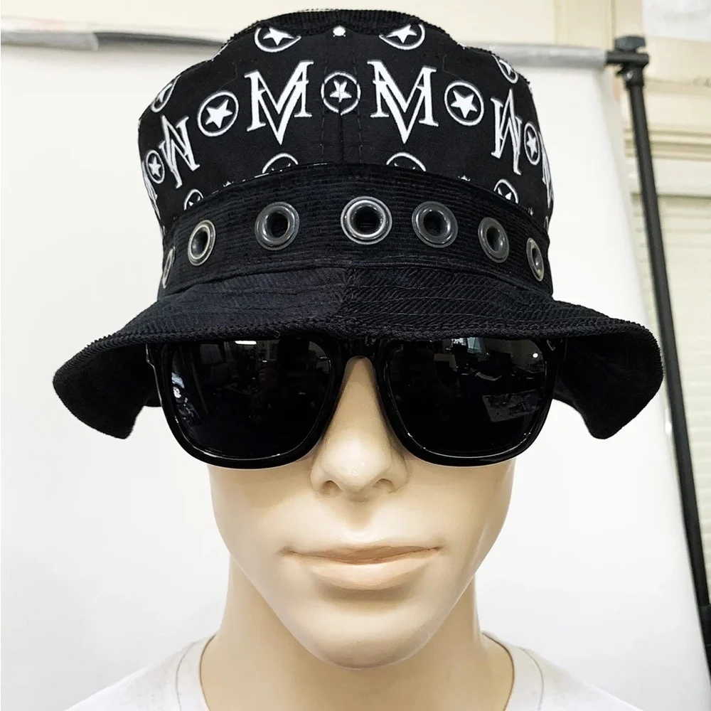 Marc Vachon Monogram Grommet Bucket Hat